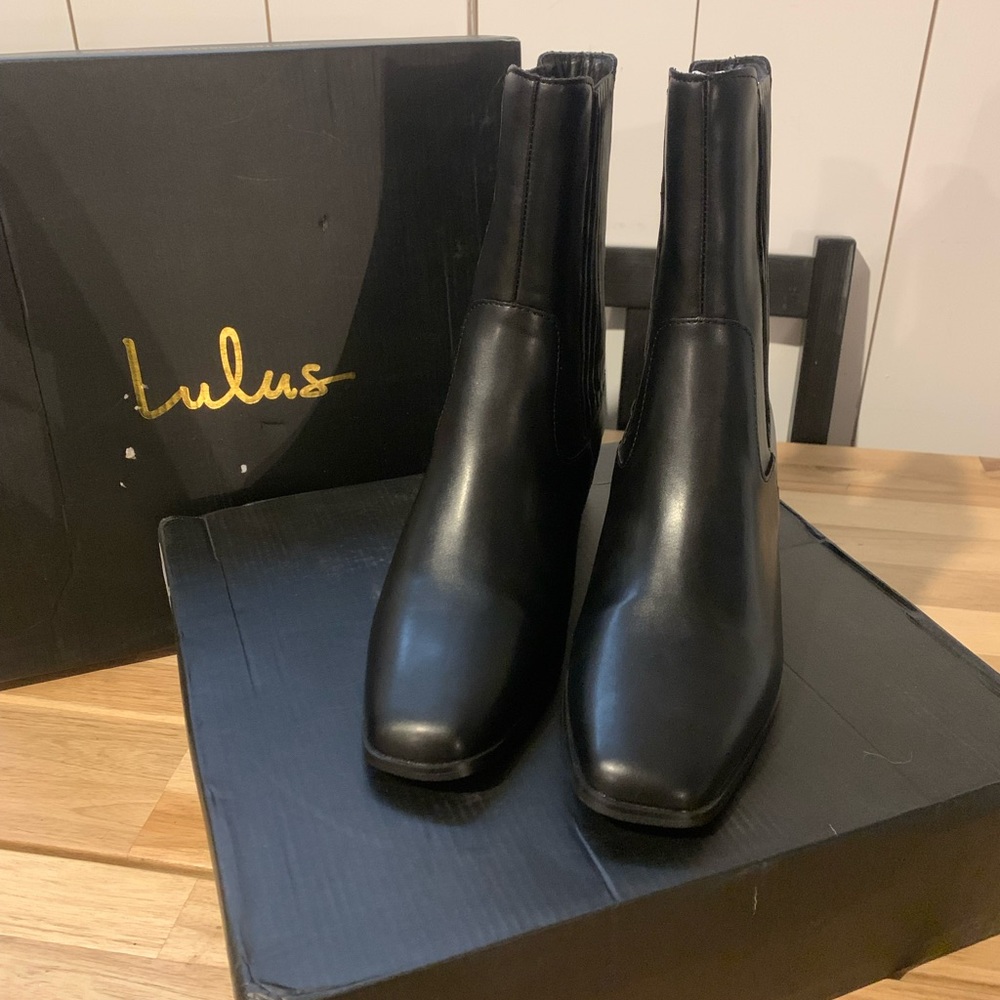 Miim Black Mid Calf Boots